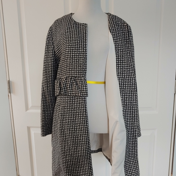 Black Mono Ruffle Coat - Picture 2 of 6